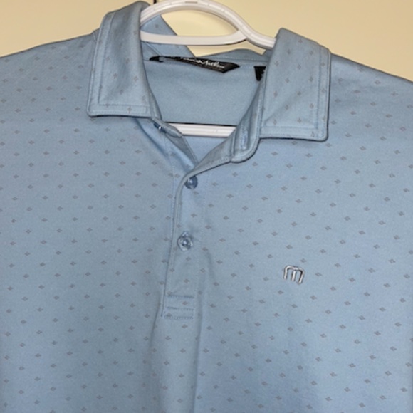 Travis Mathew Golf Polo Medium Light Blue - Picture 2 of 4